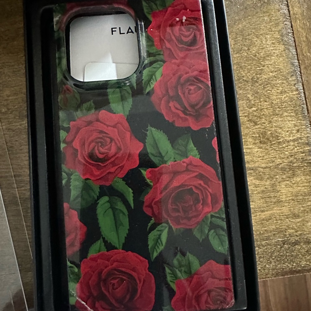 Flaunt IPhone 14 Pro Max Floral Red Rose Phone Case